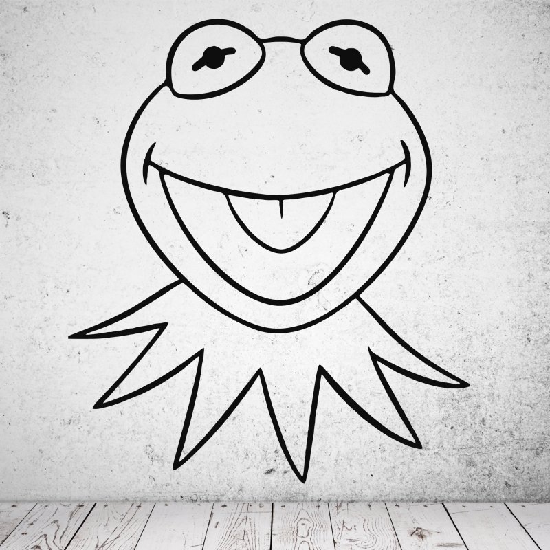 Preview: 46175 Kermit der Frosch - Muppet Show Wandaufkleber